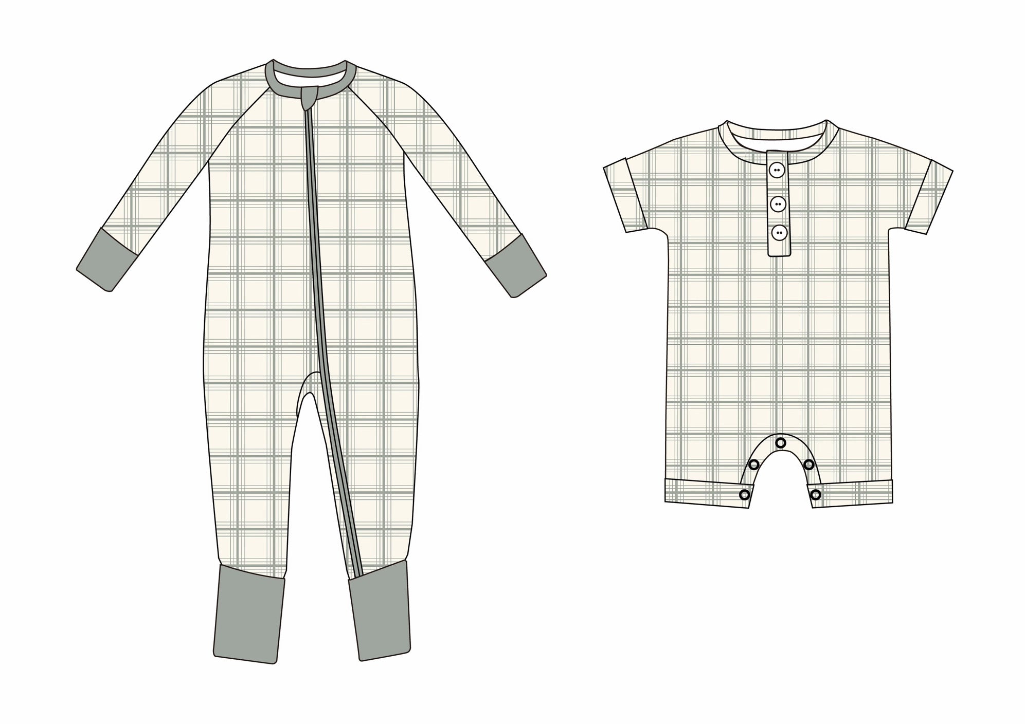 Green plaid bubble