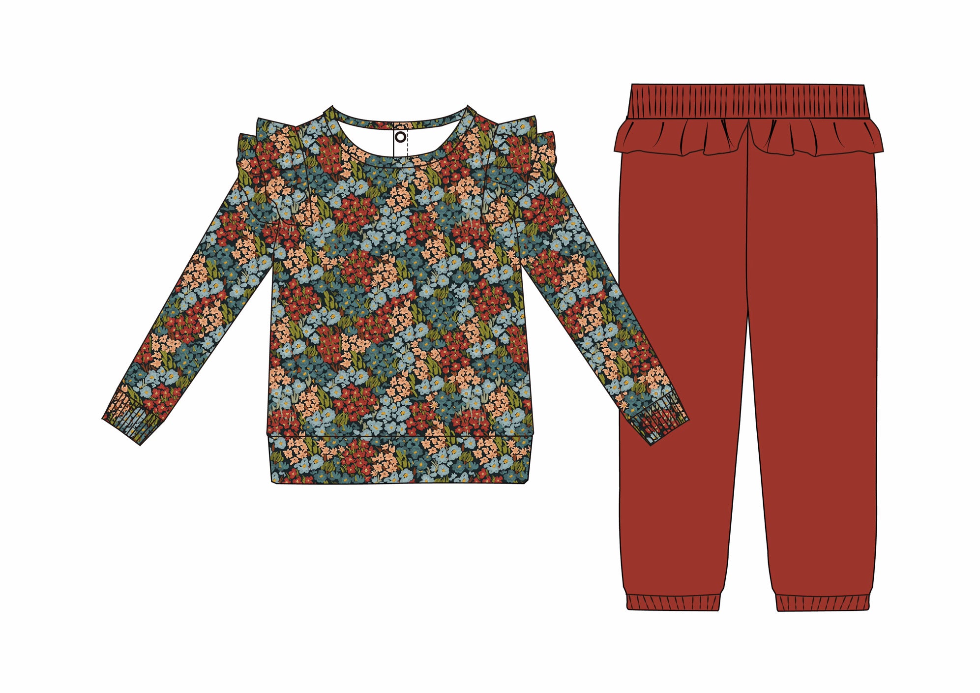 Fall floral everyday set