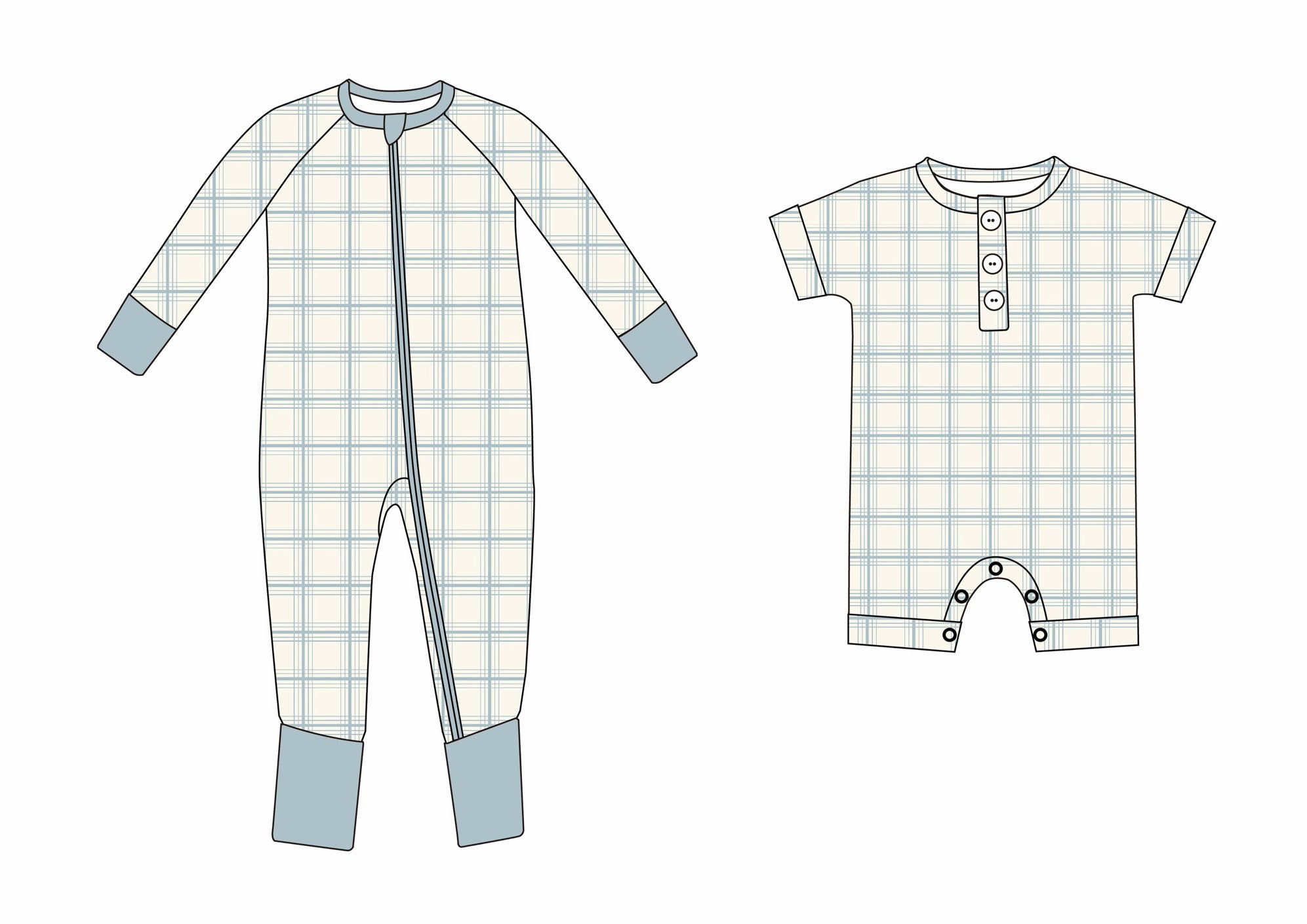 Blue plaid bubble