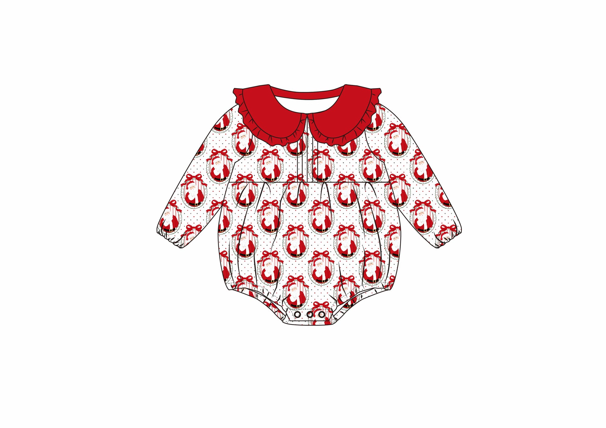 Vintage Santa wishes bubble