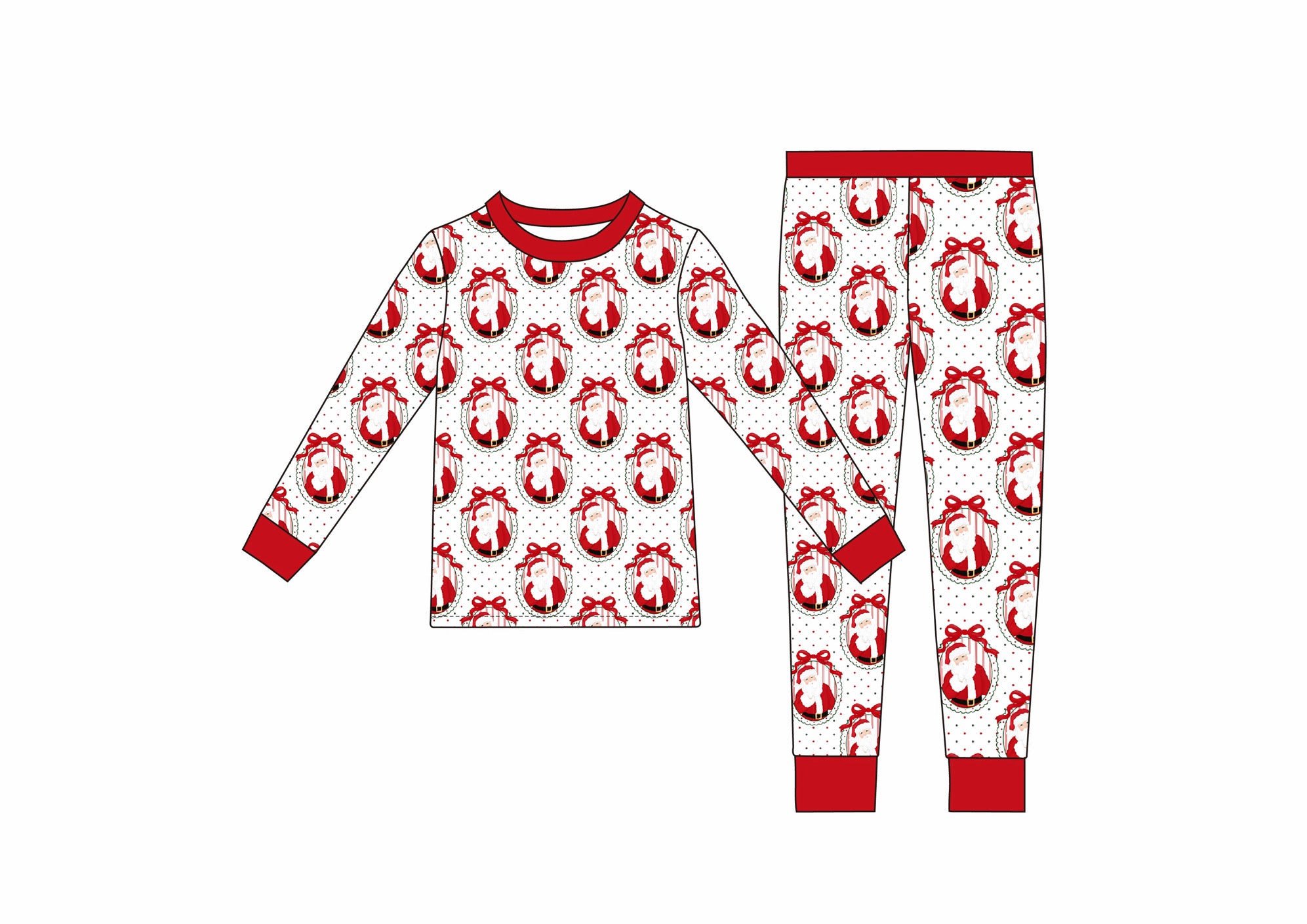 Vintage Santa wishes lounge set