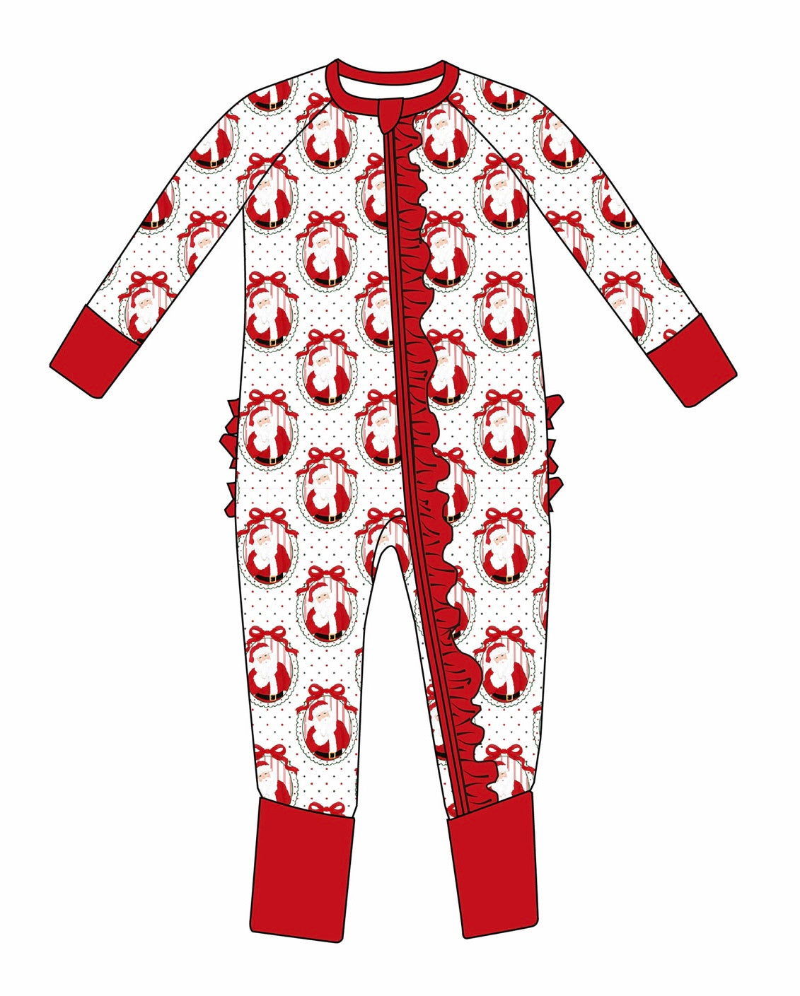 Vintage Santa wishes sleeper