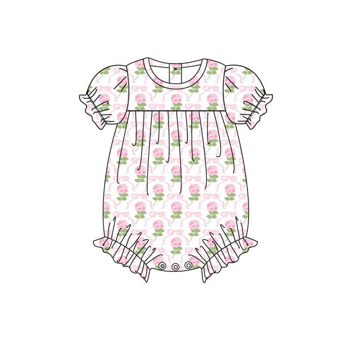 Pink hydrangeas bubble